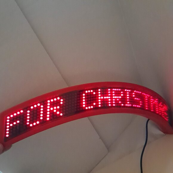 Mr. Christmas SING ALONG With SANTA banner display screen electronic red Part - Picture 1 of 8